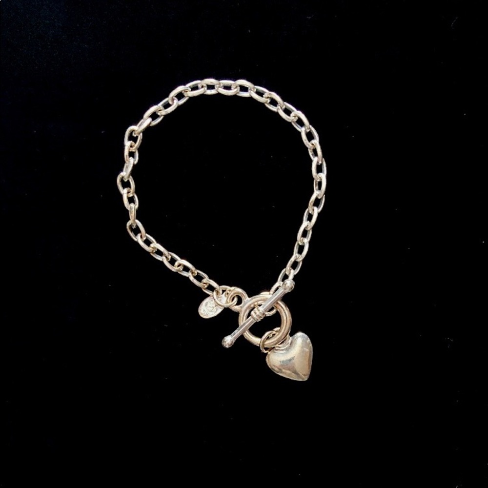 Vintage Premier Designs Heart Toggle Bracelet